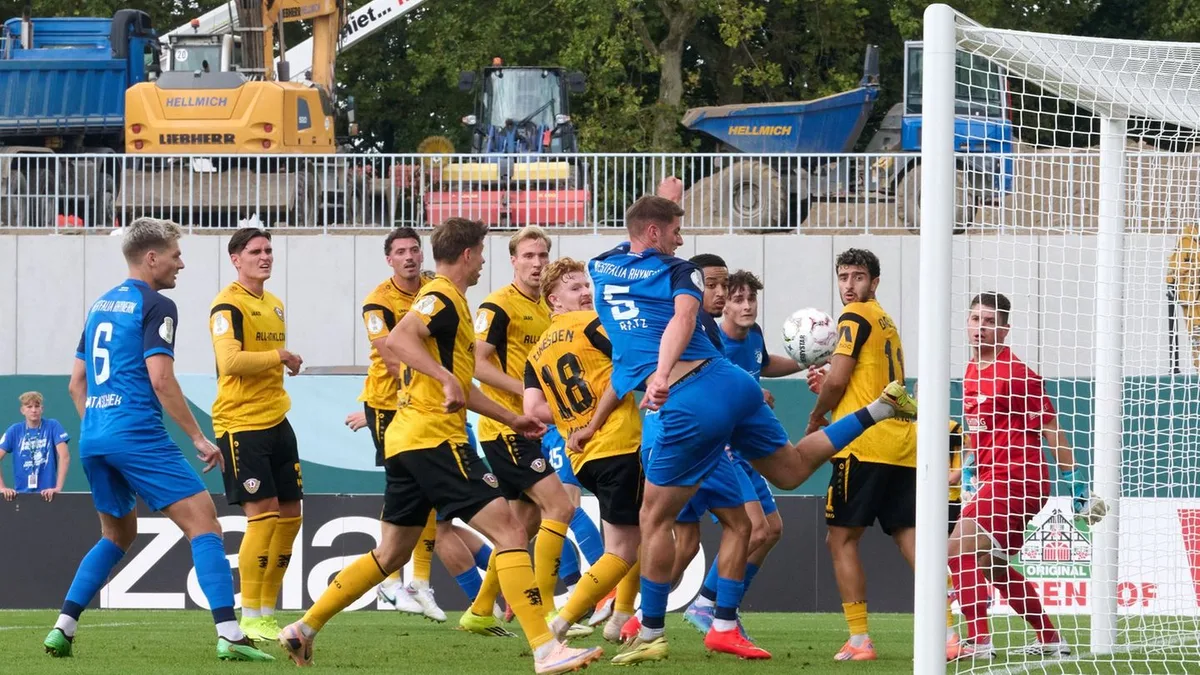 DFB-Pokal: Schützenfest in Münster: Dynamo problemlos in 2. Runde