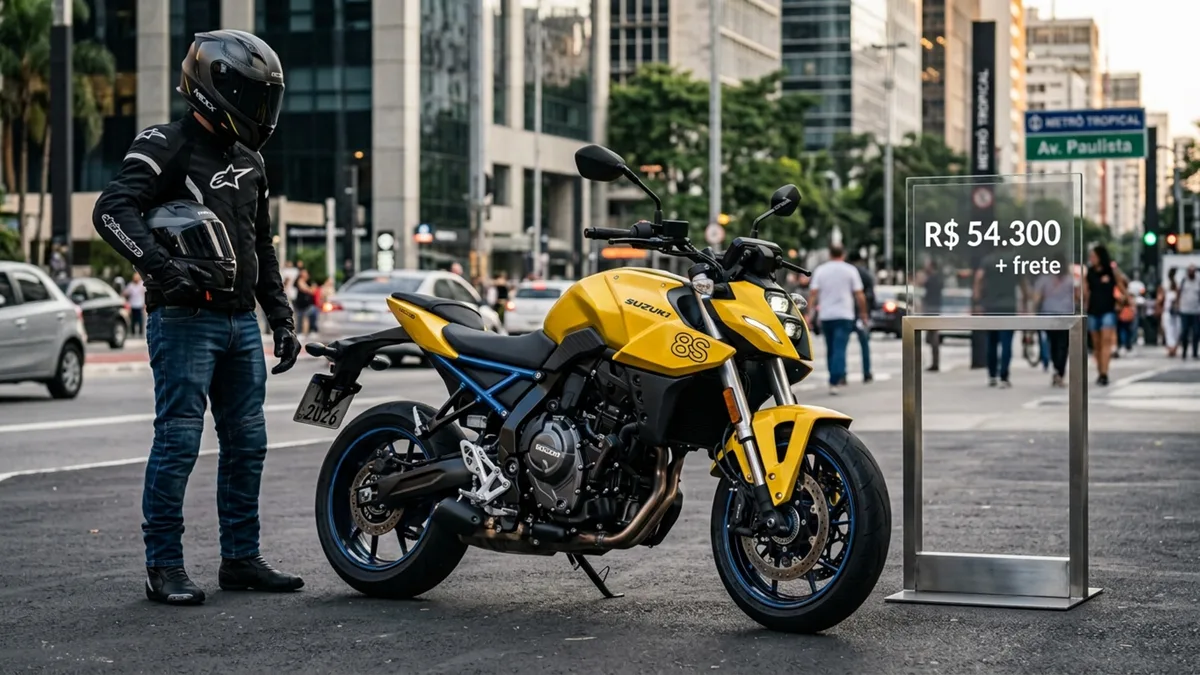 Naked bicilíndrica de R$ 54.300 entrega 83 cv, alcança 210 km/h e concentra o torque de 7,95 kgfm nas rotações intermediárias
