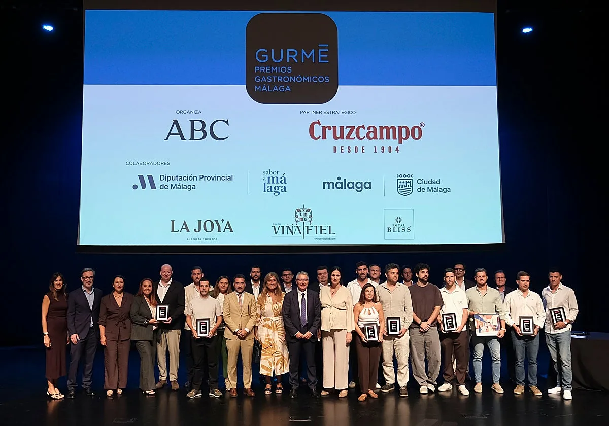 La gala de los Premios GURMÉ Málaga 2025 celebra la excelencia de la gastronomía malagueña