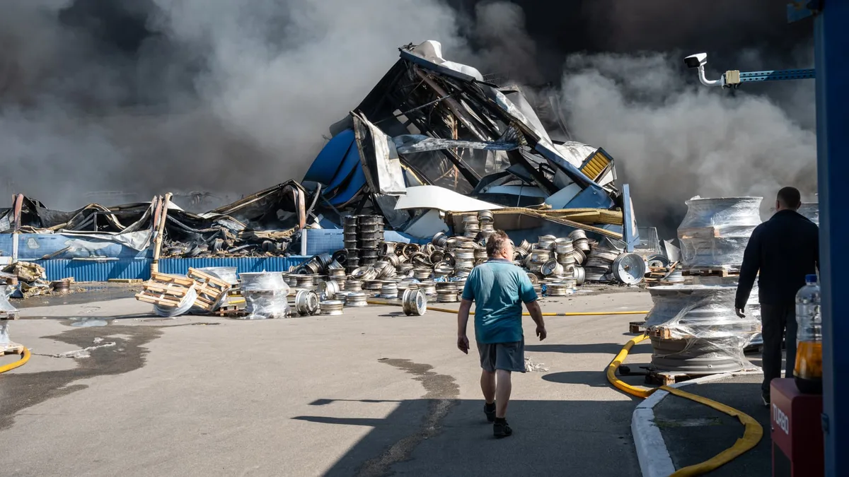 Russian strike on Kyiv-area ammunition depot triggers blast, killing 37