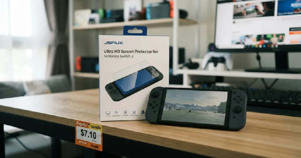 JSAUX เปิดดีลสุดคุ้ม: แผ่นกันรอย Nintendo Switch 2 แบบ 3 ชิ้น เพียง 7.10 ดอลลาร์