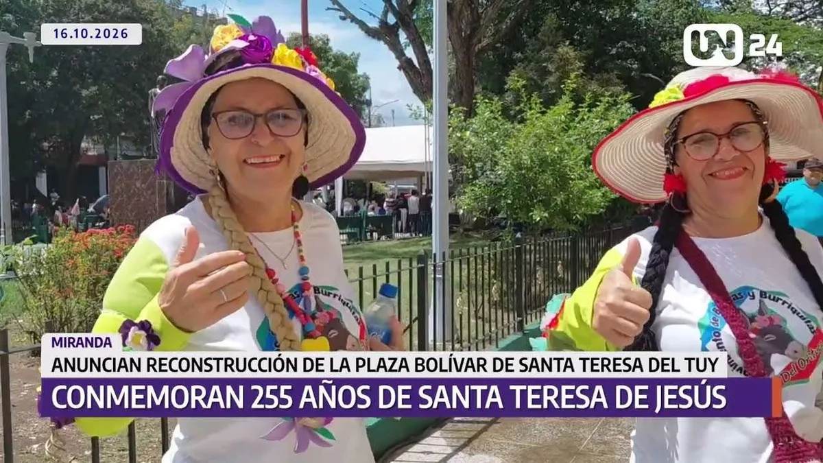 Santa Teresa del Tuy conmemora 255 años de su patrona
