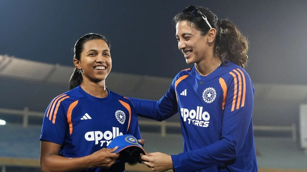 U19 hero Niki Prasad makes India debut, receives cap from Smriti Mandhana