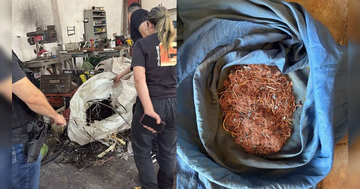 Polícia Civil apreende grande quantidade de cobre durante operação em Jandaia do Sul