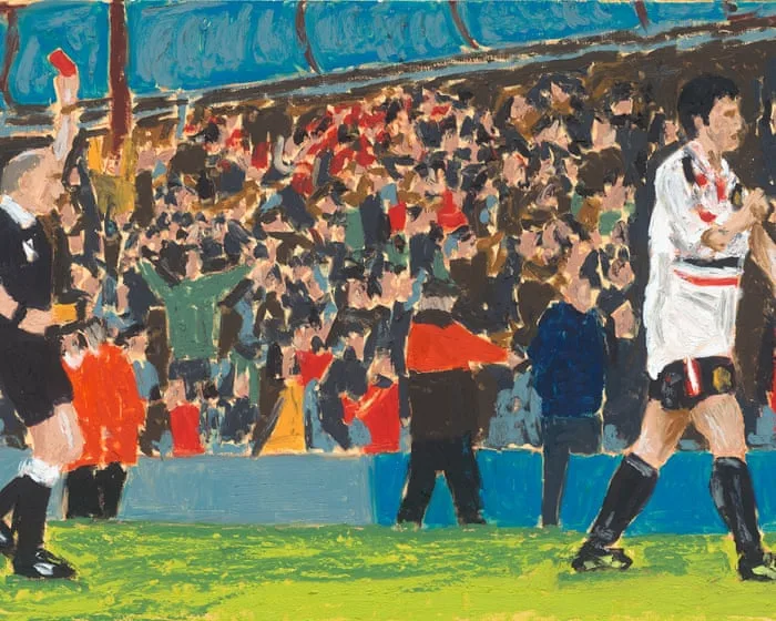 Ref, I barely brushed him! The artist who’s painted all of Roy Keane’s red cards