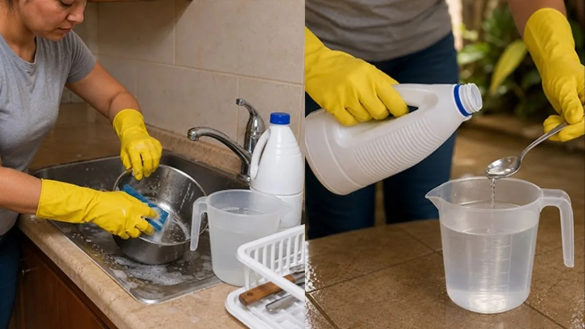 Por qué nunca deberías mezclar lejía con agua caliente para limpiar: el error común que anula su efecto desinfectante y crea gases tóxicos
