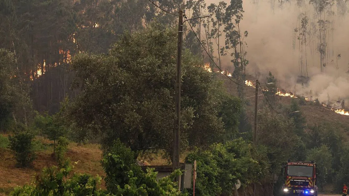 Interior Norte e Centro sob perigo máximo de incêndio, num dia em que se prevê chuva e trovoadas