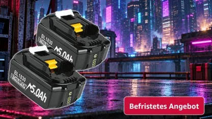 Anzeige: Zwei 18V-Akkus für Makita kosten bei Amazon zusammen keine 40 Euro