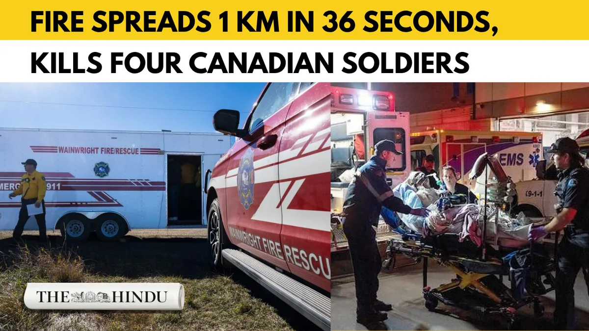 Four Canadian soldiers killed as fire engulfs military training ground in Alberta