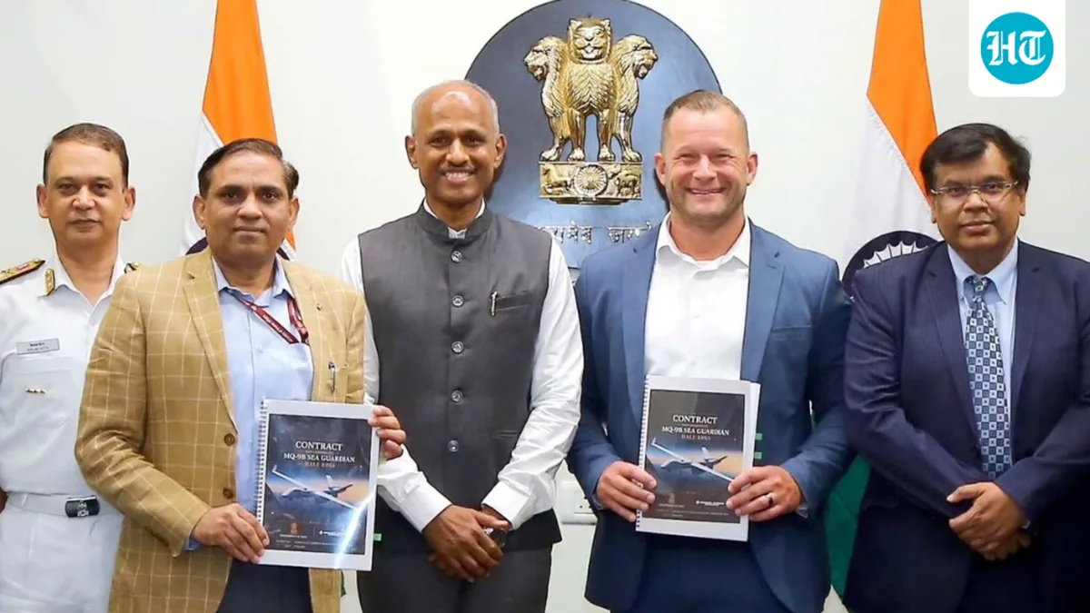 Defence ministry inks ₹1.9 cr deal to lease 2 MQ-9B Sea Guardian drones for Navy