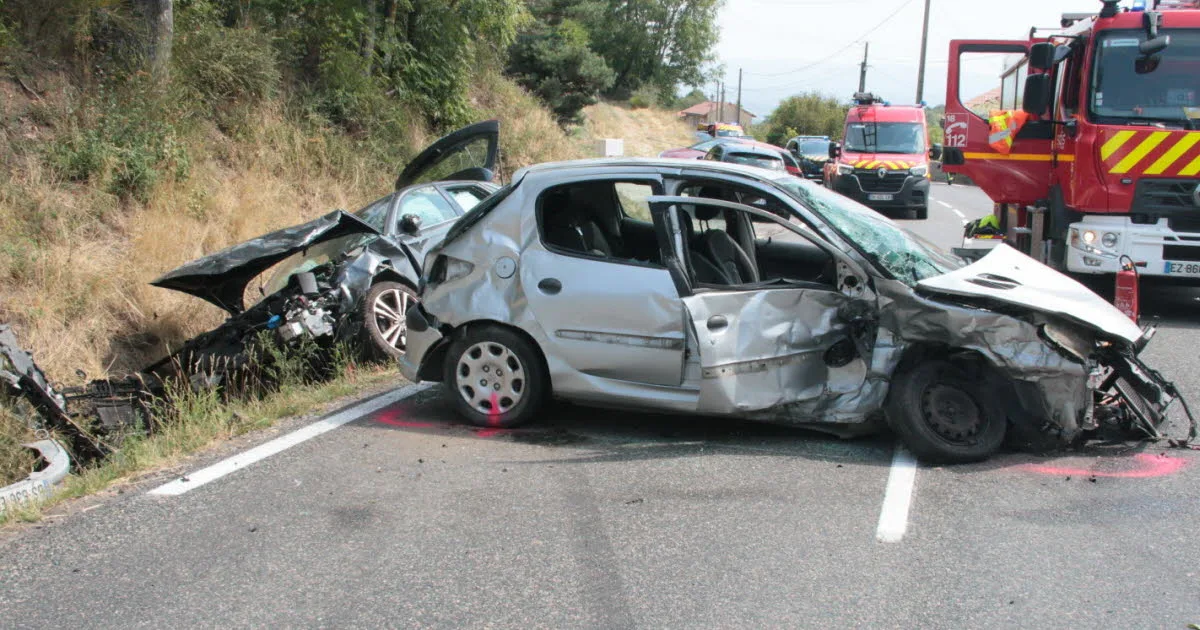 Loire. Collision frontale : quatre blessés dont deux graves à Verrières-en-Forez, un conducteur positif à l’alcool