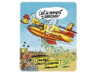 Le dessin de Chaunu. Des aides débloquées pour lancer la reconstruction de la Gironde et des Landes