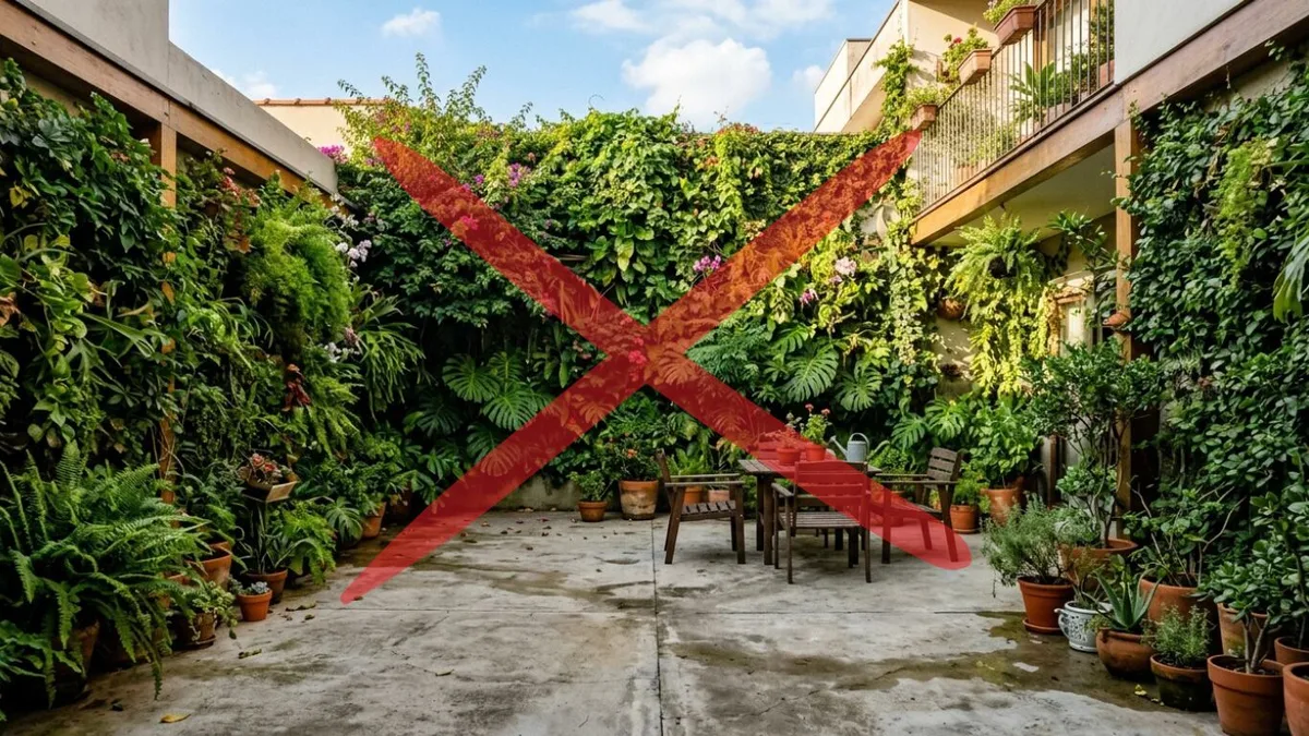 El patio trasero lleno de plantas pasó de moda: la nueva tendencia que combina piedra, madera, verde y es furor en 2026