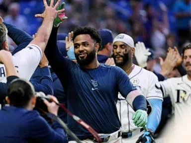 Junior Caminero's 2nd walk-off homer in 4 games gives the Rays a 2-1 win over the Athletics