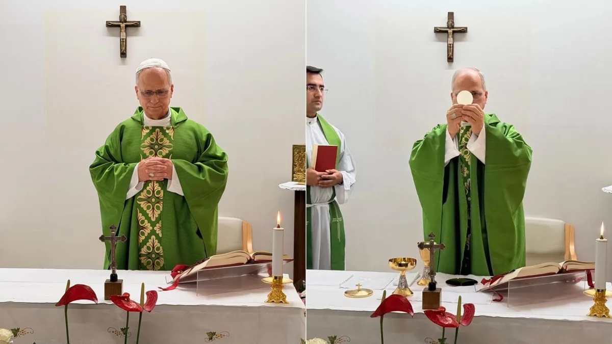 Vaticano divulga primeiras FOTOS de papa Leão XIV após cirurgia para retirada de câncer; VEJA