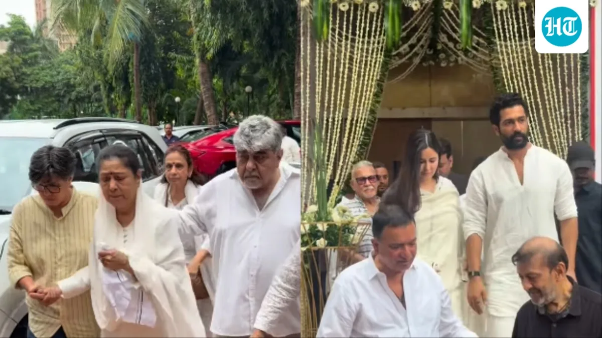 Kuku Kohli prayer meet: Vicky Kaushal, Katrina Kaif pay last respects; Aruna Irani gets emotional