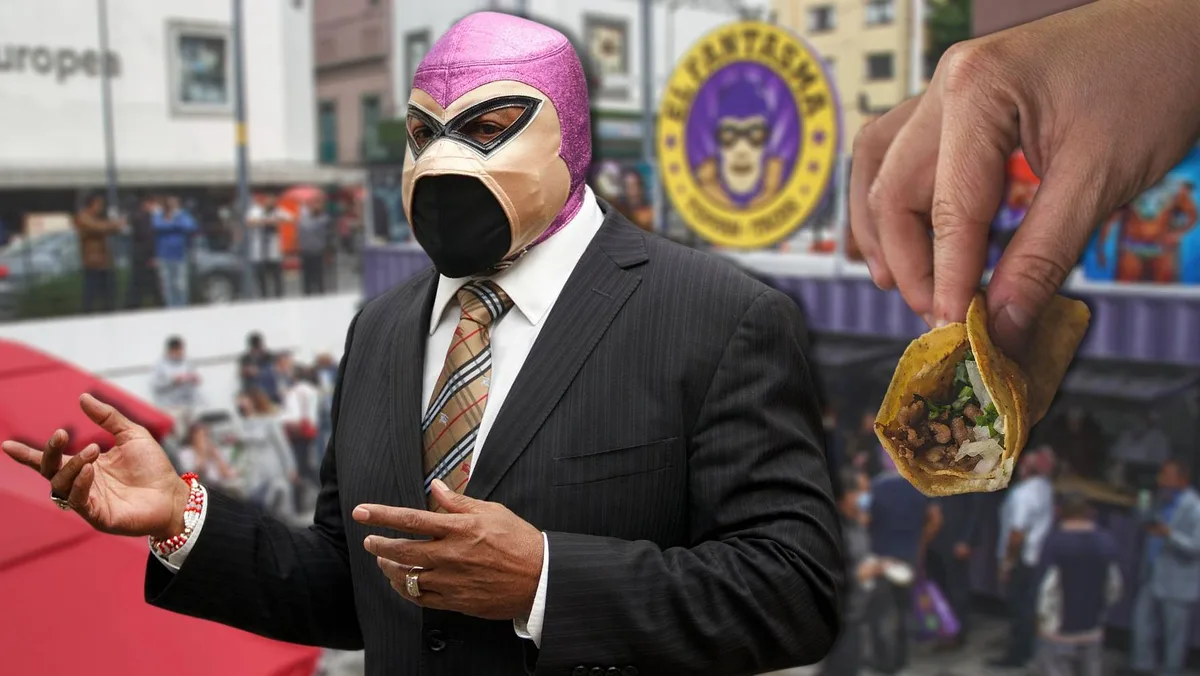 Con tortillas hechas a mano y arroz: Así es Teppan Tacos, taquería del luchador ‘El Fantasma’
