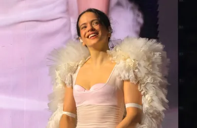 Rosalía canta e enaltece a música brasileira no palco da “LUX Tour”: “Riqueza incomparável”