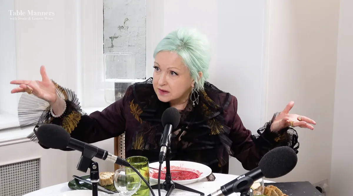 Cyndi Lauper on Table Manners is an instant classic episode