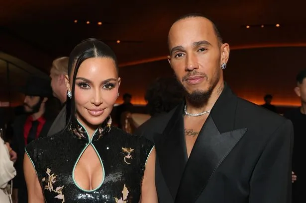 Lewis Hamilton and Kim Kardashian look loved-up on date night with her mum Kris Jenner
