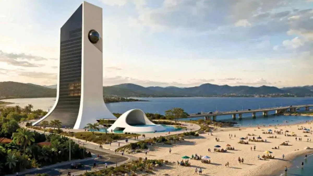 Monumento à beira-mar: destino turístico do RJ vai ganhar hotel inédito de 25 andares e 180 quartos projetado por Oscar Niemeyer