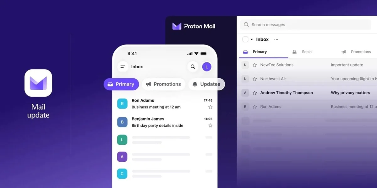 Proton Mail pique à Gmail son tri automatique des e-mails, le chiffrement en plus