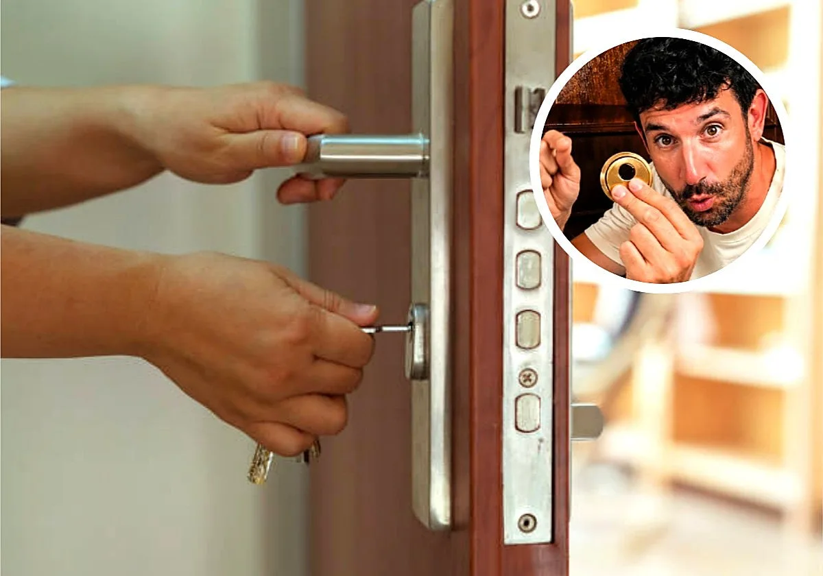 Toño Escrig, ferretero: «El primer paso para proteger tu puerta es este escudo. En 30 segundos multiplicas la seguridad de tu casa por diez»