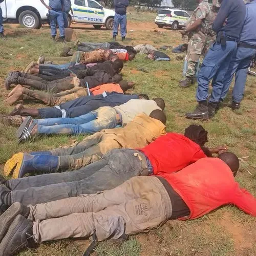 39 arrested as police seize explosives, illegal mining equipment in Randfontein crackdown