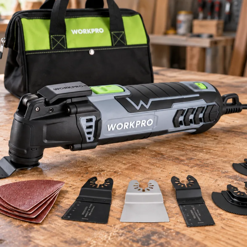 Actualité : L’outil multifonction oscillant WORKPRO 300 W avec 17 accessoires est à 54,99 € (-21 %)
