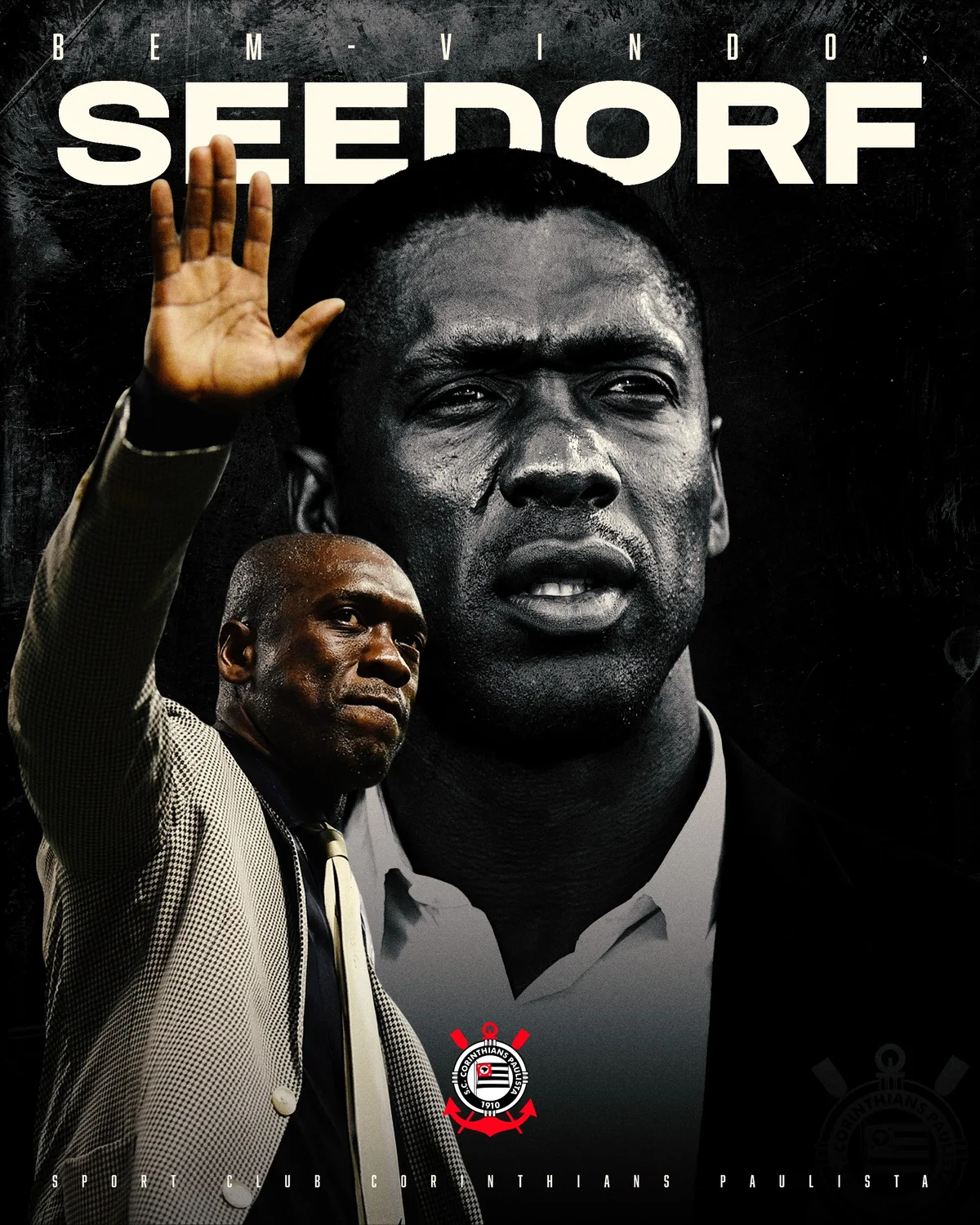 Seedorf pede apoio da torcida do Corinthians e promete "fazer o melhor"