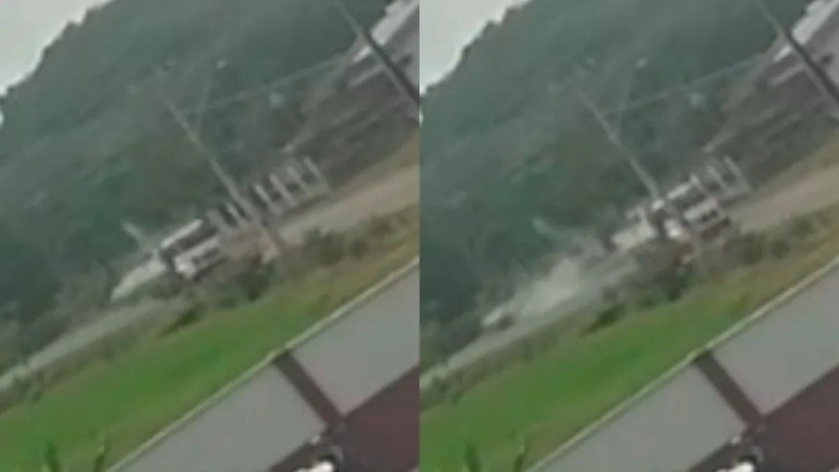 VÍDEO mostra pedra de 50 kg caindo de caminhão sobre teto de carro em SC; motorista está na UTI
