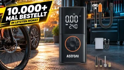 Anzeige: Über 10.000 Käufe im Monat - Diese Akku-Luftpumpe kostet nur 22,95 Euro