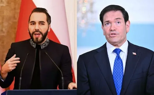Rubio presiona a Bukele para reducir la influencia china en sus puertos; busca su voto contra Cuba