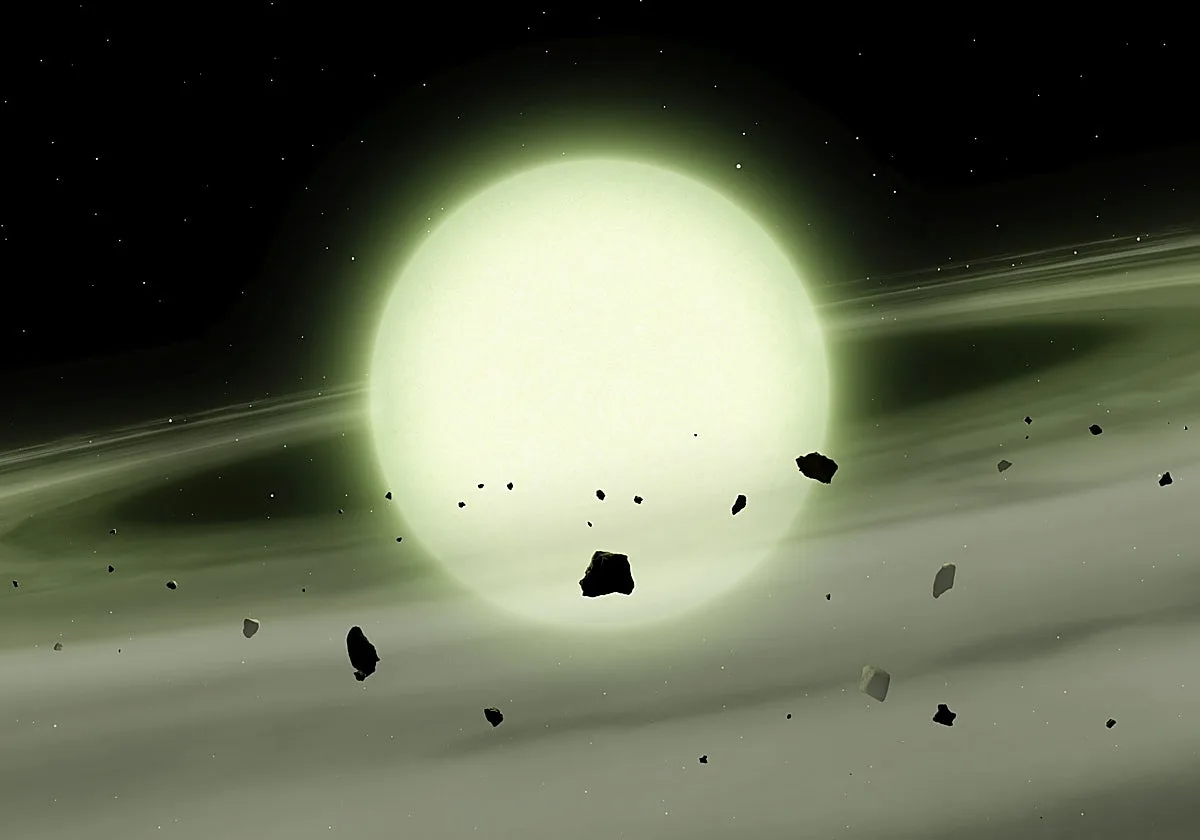 Hallan, por primera vez, una estrella de color verde