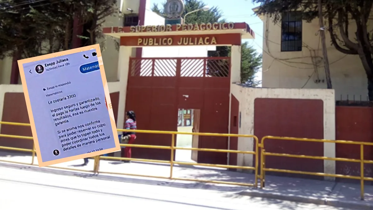 Denuncian venta de vacantes de hasta S/ 5.000 en proceso de ingreso a la Escuela Pedagógica de Juliaca