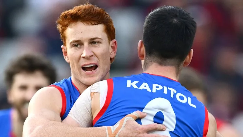 Why the AFL CEO had a public crack at Dogs star Ed Richards