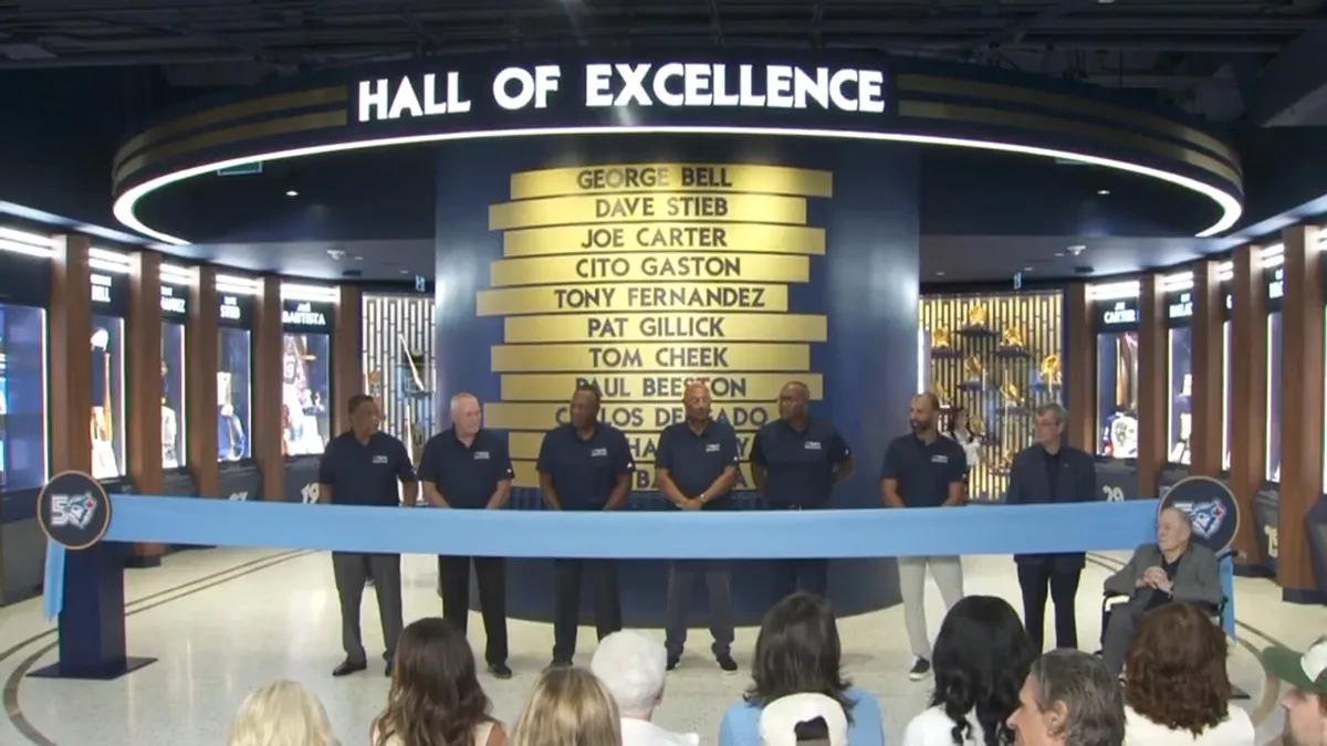 Full unveiling of the Blue Jays new Hall of Excellence