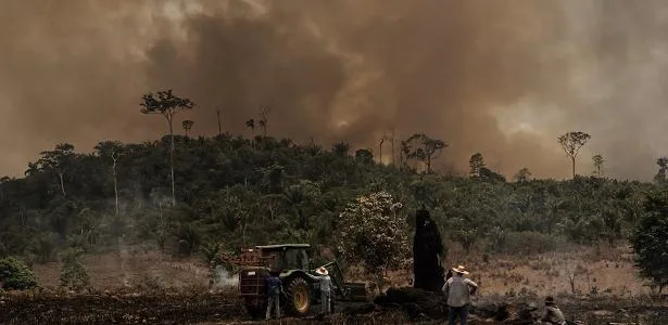Após Flávio Bolsonaro liderar o 1º turno, focos de calor dobram na Amazônia