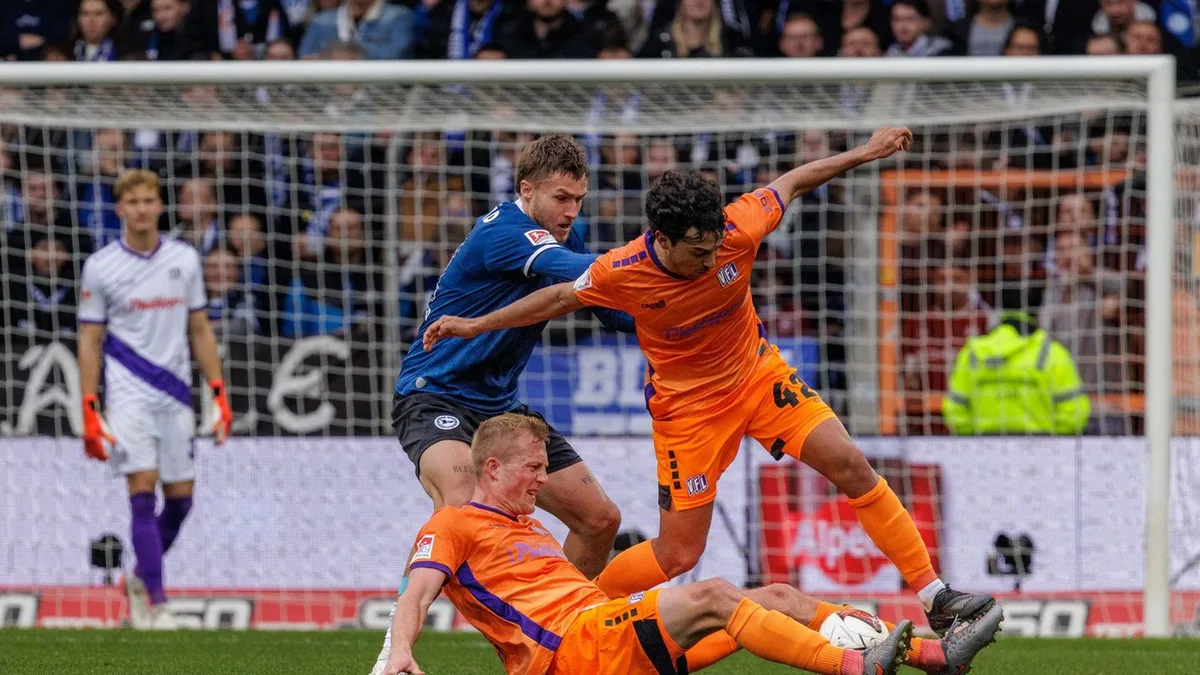 2. Bundesliga: Aufsteiger Osnabrück verliert in Bielefeld