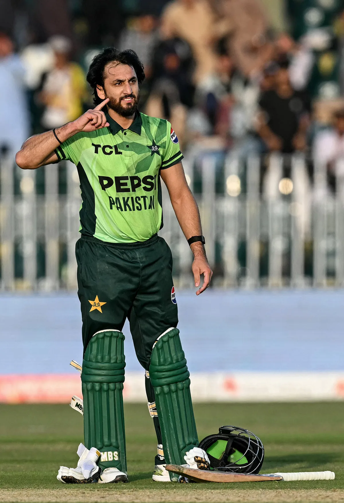 Salman Agha ton, Eshan Malinga four-for as Pakistan notch 305