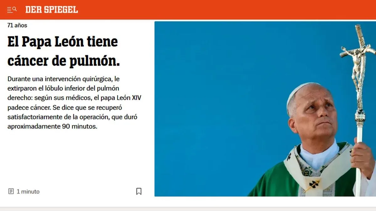 La reacción de los diarios del mundo a la operación de León XIV por un tumor maligno