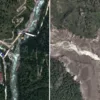 Imagens de satélite mostram o antes e depois do desastre no Nepal