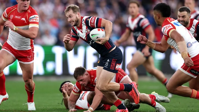 NRL 2026 LIVE updates: Farnworth wins aerial battle against Tedesco to level the score at Allianz