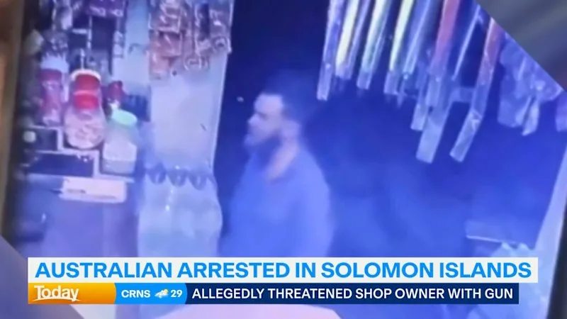 Australian man arrested in Solomon Islands