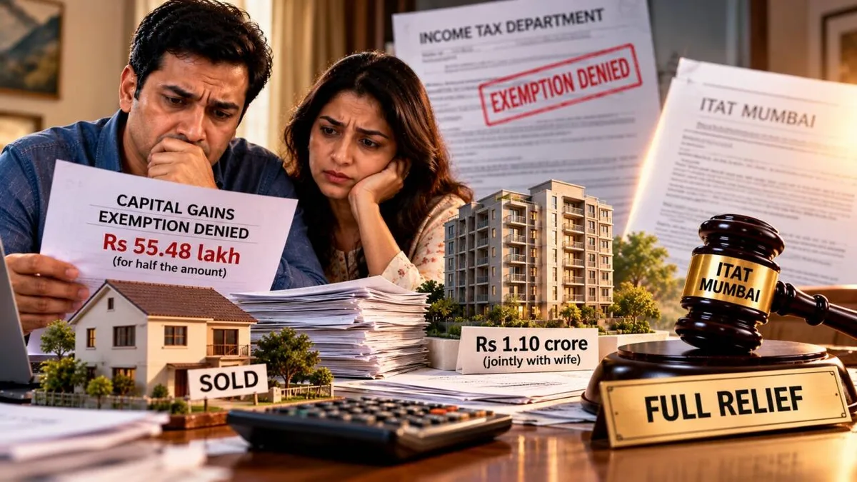 Sold house, bought Rs 1.10 cr flat with wife; taxman rejects exemption for half amount