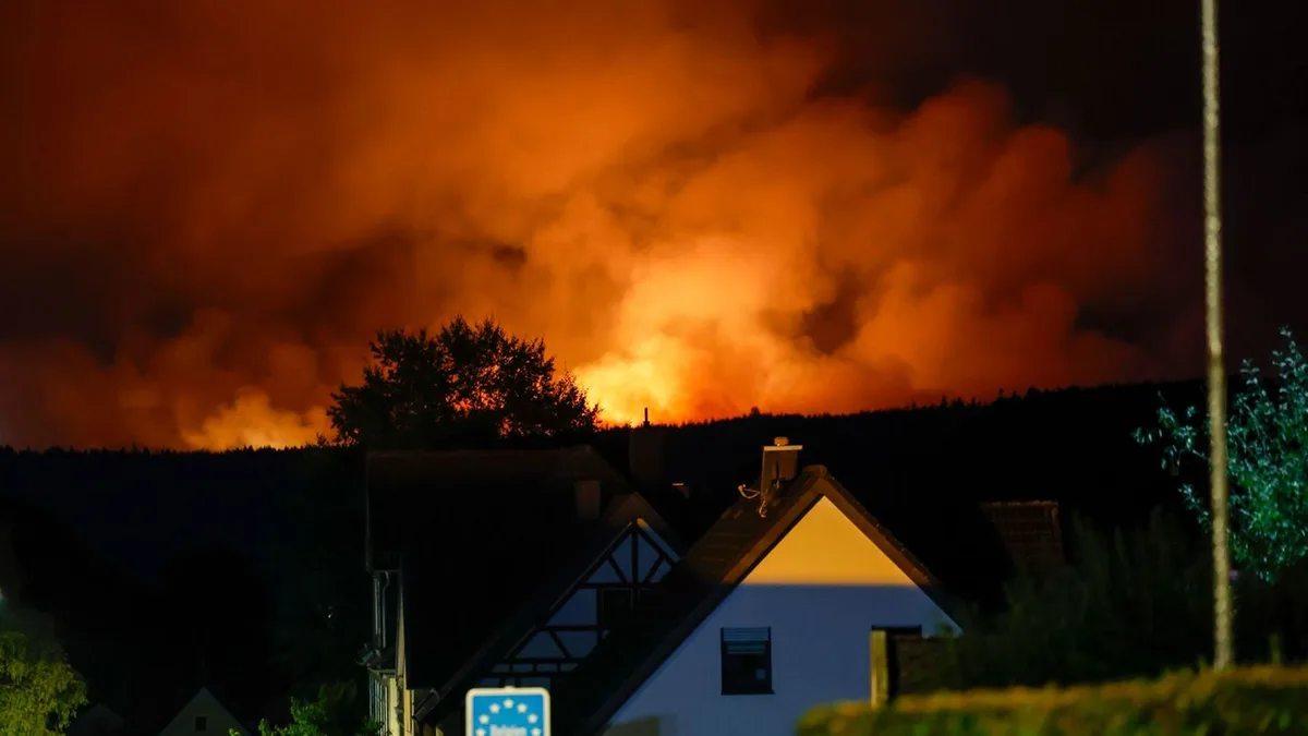 Großbrand in Naturschutzgebiet: Wassereintrübungen wegen Waldbrand