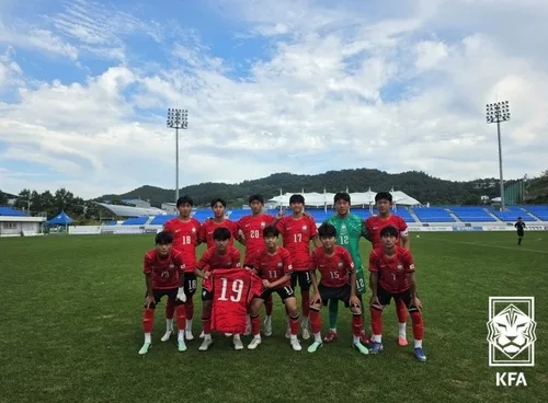 남자 U-14 축구대표팀, 한일교류전서 2전 전승