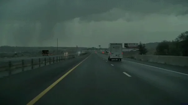 Dashcam captures terrifying moment lightning nearly strikes Utah truck driver