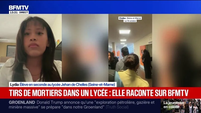 Mobilisation lycéenne: à Chelles, des mortiers ont été tirés dans la cour de récréation