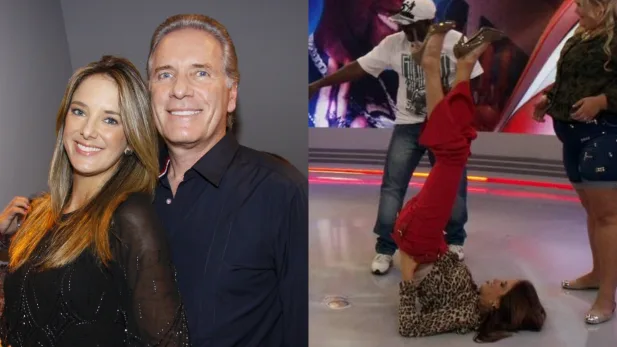 Ticiane Pinheiro comenta rumores de que ‘Quadradinho de 8’ motivou separação de Roberto Justus e esclarece real motivo; assista (Foto: AgNews; Reprodução/Record)
